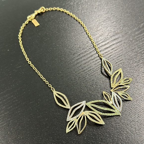 Coach Leaf Statement Necklace - Picture 2 of 8